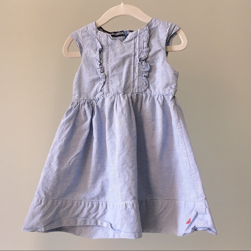 Nautica light blue striped dress